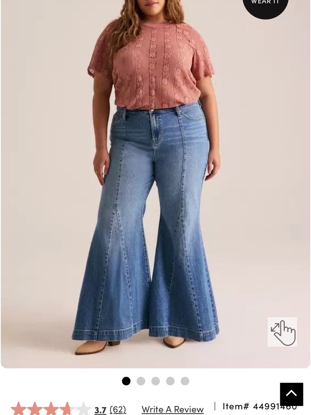 torrid Medium Wash Blue Wide Flare Jeans